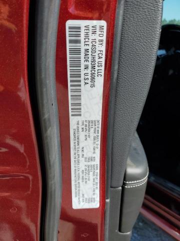 2021 DODGE DURANGO SR 1C4SDJH93MC606015