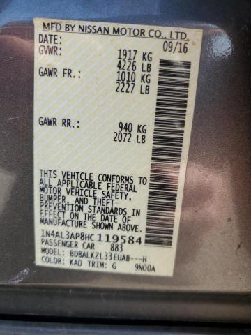 2017 NISSAN ALTIMA 1N4AL3AP8HC119584