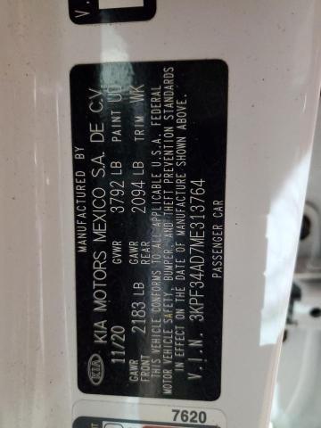 2021 KIA FORTE GT L - 3KPF34AD7ME313764