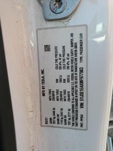 2021 TESLA MODEL 3 - 5YJ3E1EAXMF977983