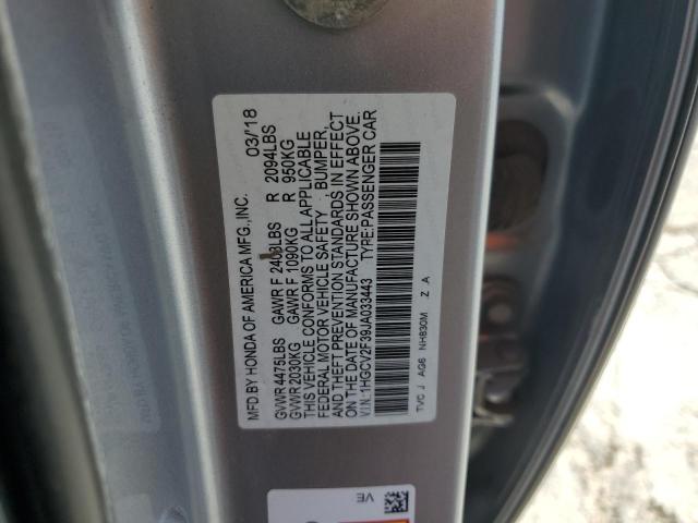 2018 HONDA ACCORD SPO - 1HGCV2F39JA033443