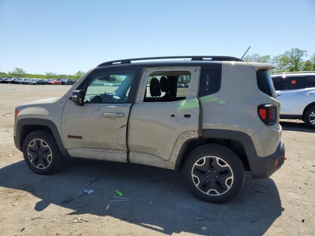 Vin: zaccjbct8gpe13087, lot: 54670405, jeep renegade trailhawk 20162