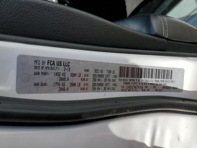 2019 DODGE DURANGO R/ 1C4SDHCT8KC701016