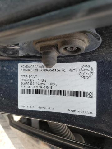 2019 HONDA CIVIC EX - 2HGFC2F78KH035046