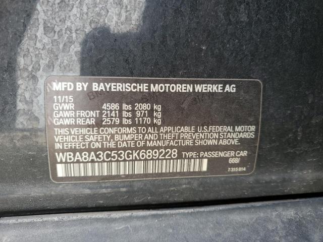 2016 BMW 320 XI - WBA8A3C53GK689228