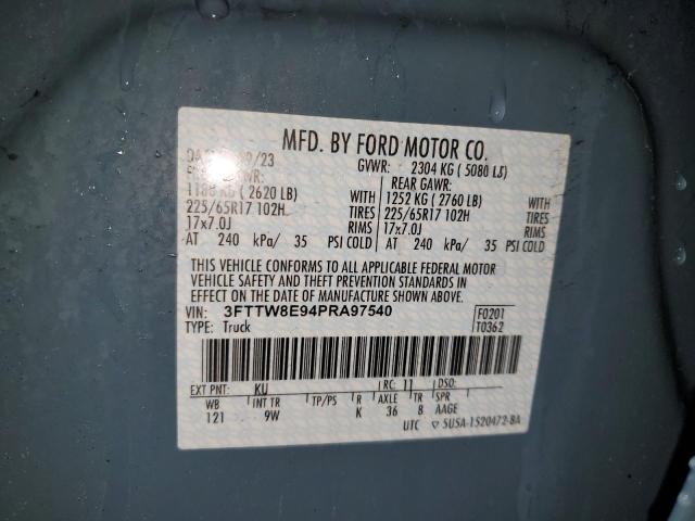 2023 FORD MAVERICK X - 3FTTW8E94PRA97540