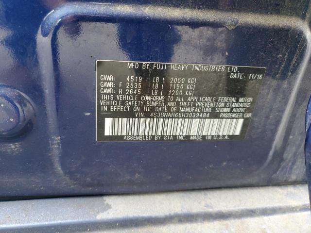 2017 SUBARU LEGACY SPO 4S3BNAR68H3039484