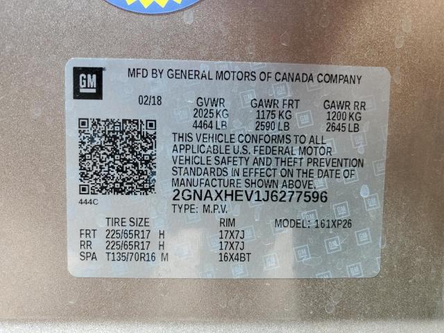 2018 CHEVROLET EQUINOX LS - 2GNAXHEV1J6277596