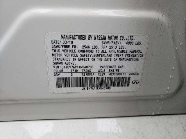 2019 INFINITI Q50 LUXE - JN1EV7AP1KM540788