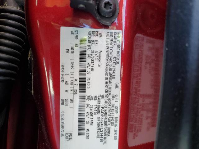 2015 FORD FOCUS TITA 1FADP3J24FL214419