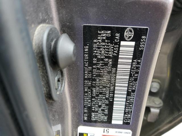 2018 TOYOTA CAMRY L - 4T1B11HK1JU650186