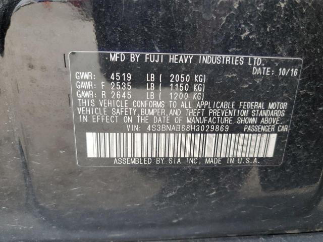 2017 SUBARU LEGACY 2.5 - 4S3BNAB68H3029869