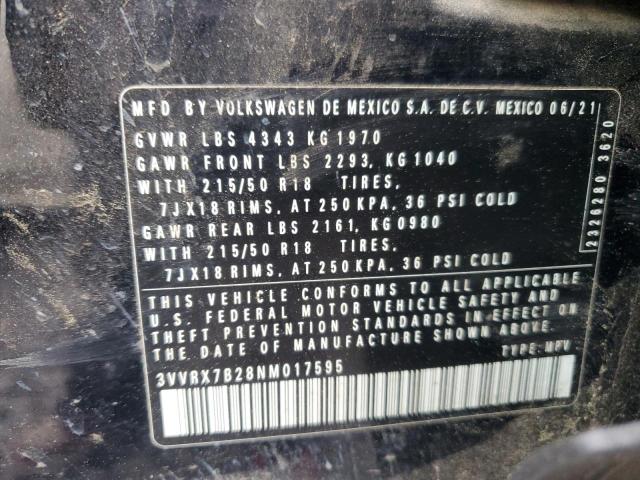2022 VOLKSWAGEN TAOS SE - 3VVRX7B28NM017595