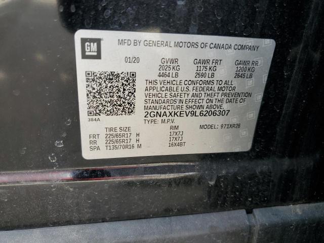 2020 CHEVROLET EQUINOX LT - 2GNAXKEV9L6206307