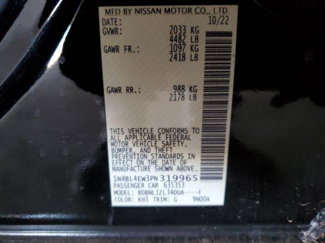 2023 NISSAN ALTIMA SL 1N4BL4EW3PN319965