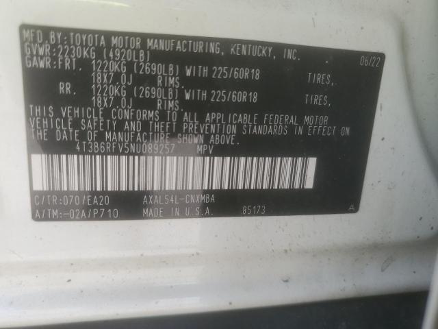 2022 TOYOTA RAV4 XLE P - 4T3B6RFV5NU089257