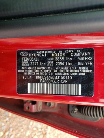 2021 HYUNDAI ELANTRA SE - KMHLS4AG3MU150110