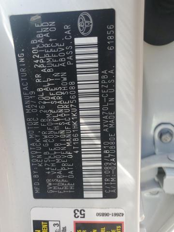 2019 TOYOTA CAMRY XSE - 4T1B61HK1KU756088
