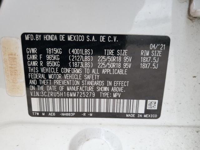 2021 HONDA HR-V SPORT 3CZRU5H16MM725279