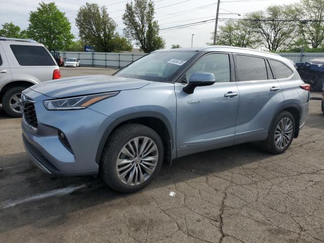 Vin: 5tdebrch8ms017654, lot: 54484785, toyota highlander hybrid platinum 2021 img_1