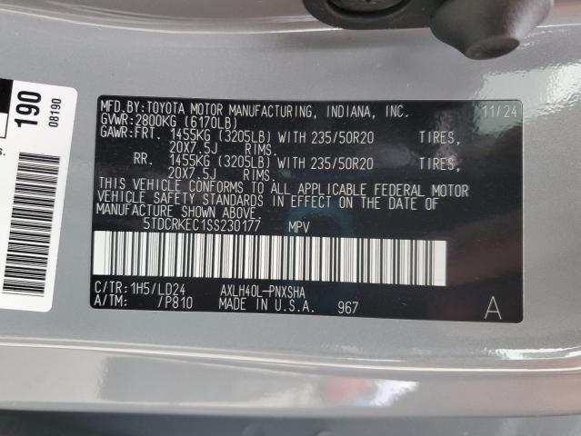 2025 TOYOTA SIENNA XSE - 5TDCRKEC1SS230177