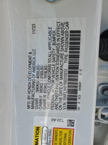 2024 HONDA CIVIC EXL - 19XFL1H71RE010212