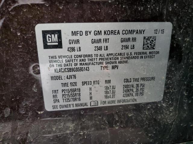 2016 BUICK ENCORE - KL4CJCSB9GB595143