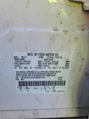 2015 FORD EDGE SEL - 2FMTK4J8XFBB84126