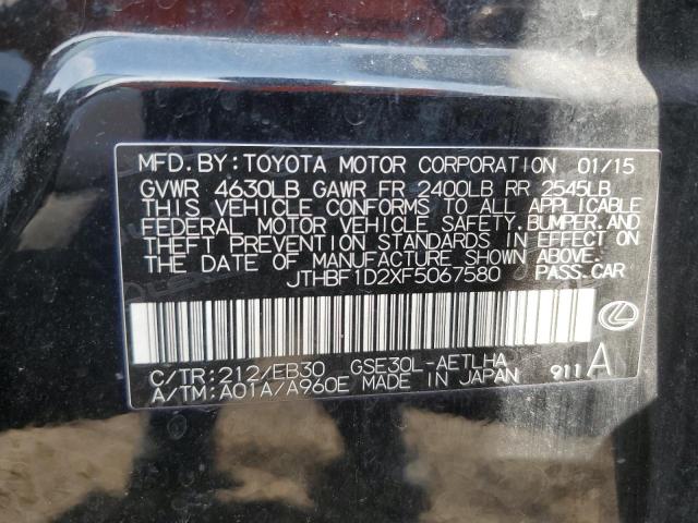 2015 LEXUS IS 250 - JTHBF1D2XF5067580