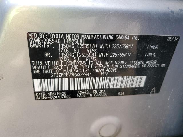 2017 TOYOTA RAV4 LE - 2T3ZFREV3HW387441