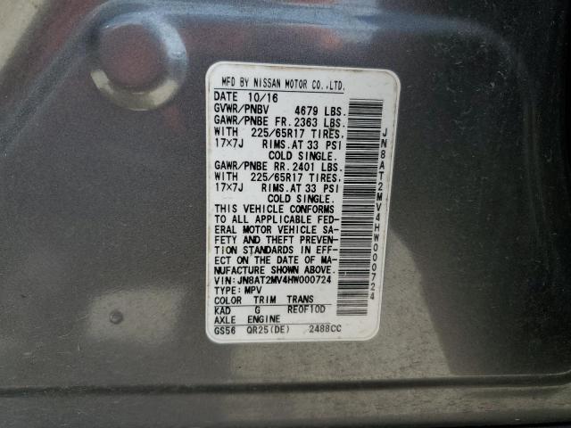 2017 NISSAN ROGUE S - JN8AT2MV4HW000724