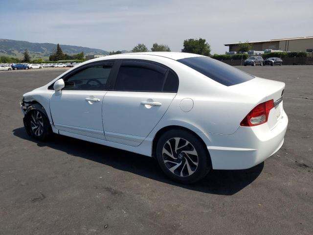 HONDA CIVIC LX 2009 white  gas 19XFA16509E045895 photo #3