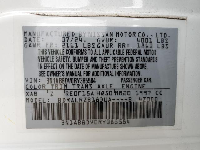 2024 NISSAN SENTRA SR - 3N1AB8DV0RY385584