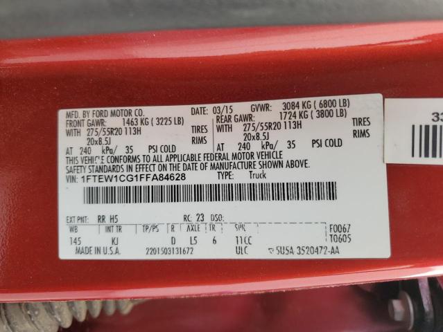 2015 FORD F150 SUPER - 1FTEW1CG1FFA84628