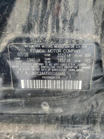 2019 HYUNDAI ACCENT SE 3KPC24A3XKE046646