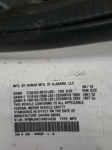 2019 HONDA ODYSSEY LX 5FNRL6H21KB014338