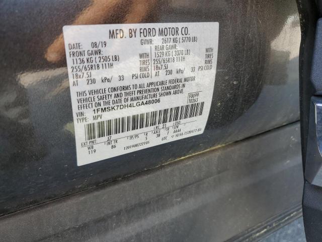 2020 FORD EXPLORER X - 1FMSK7DH4LGA48006