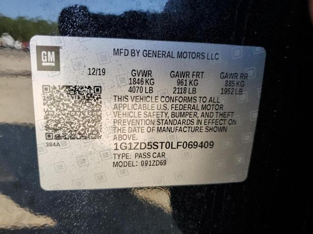 2020 CHEVROLET MALIBU LT - 1G1ZD5ST0LF069409