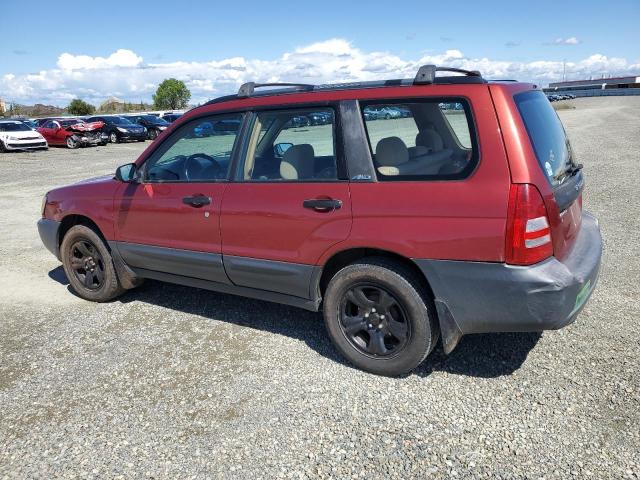 SUBARU FORESTER 2 2003 red  gas JF1SG63663H758525 photo #3