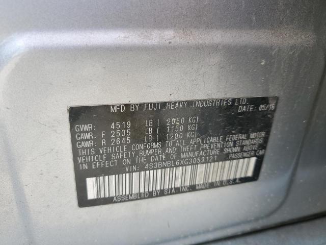 2016 SUBARU LEGACY 2.5 - 4S3BNBL6XG3059121