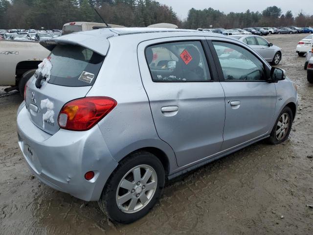 MITSUBISHI MIRAGE ES 2015 silver hatchbac gas ML32A4HJ6FH033608 photo #4