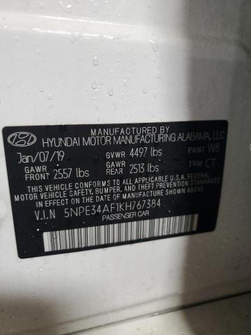 2019 HYUNDAI SONATA LIM - 5NPE34AF1KH767384
