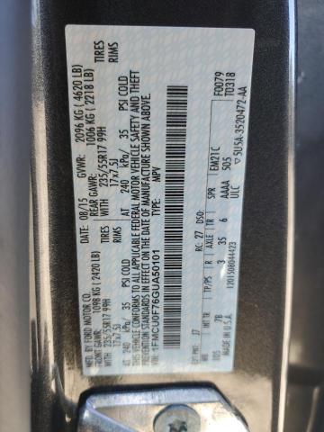 2016 FORD ESCAPE S 1FMCU0F76GUA50101