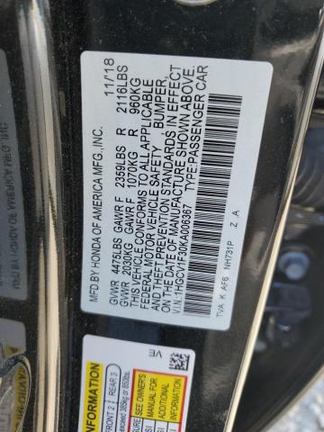 2019 HONDA ACCORD SPO - 1HGCV1F30KA006367