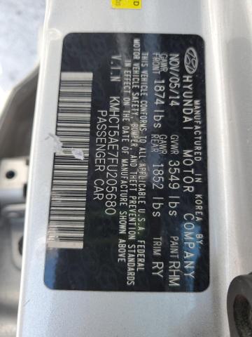 2015 HYUNDAI ACCENT GS KMHCT5AE7FU205680