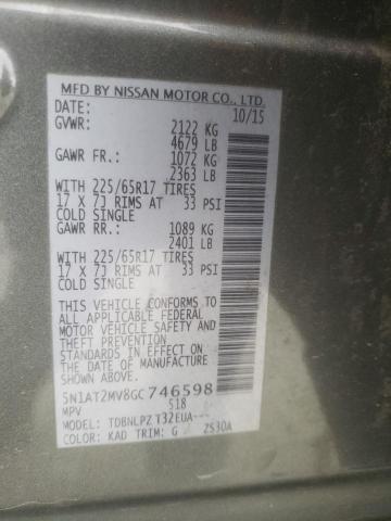 2016 NISSAN ROGUE S - 5N1AT2MV8GC746598