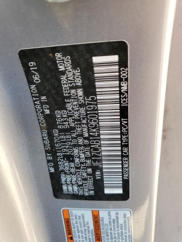 2019 SUBARU BRZ PREMIU JF1ZCAB14K9601975