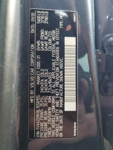 2020 VOLVO XC60 T6 MO - YV4A22RK8L1558155
