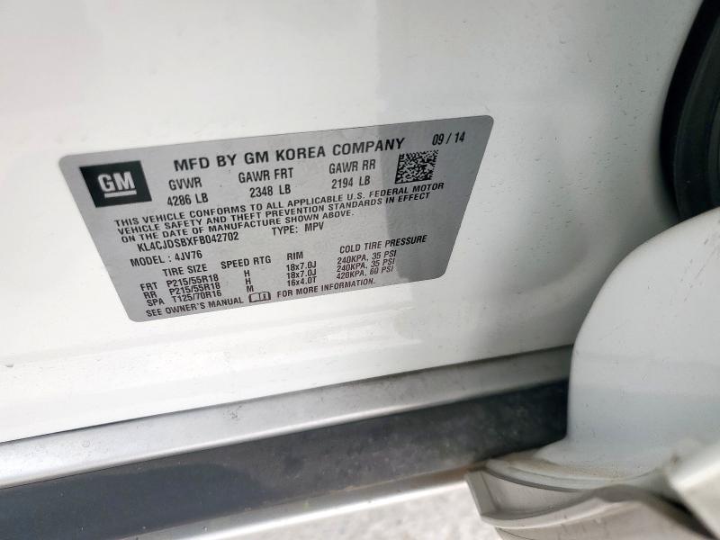 2015 BUICK ENCORE PRE - KL4CJDSBXFB042702