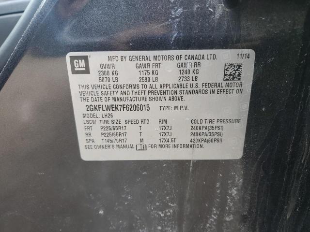 2015 GMC TERRAIN SL 2GKFLWEK7F6206015